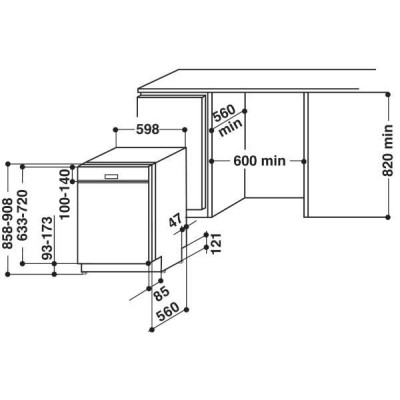 Посудомийна машина Whirlpool WBC 3C26 B