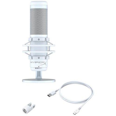 Мікрофон для ПК/ для стрімінгу, подкастів HyperX QuadCast S White (519P0AA)