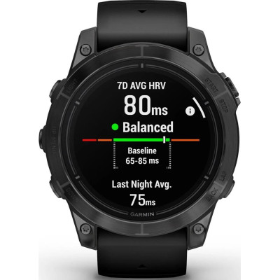 Смарт-годинник Garmin Epix Pro Gen 2 47mm Slate Gray w. Black Band (010-02803-00/01)