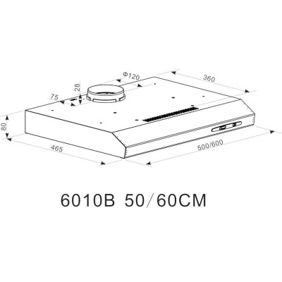 Витяжка пласка Candy CFT610/4N/1