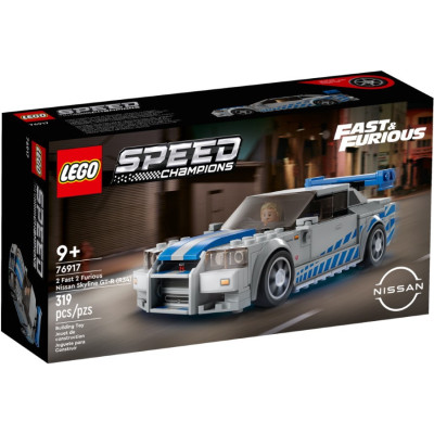 Блоковий конструктор LEGO Speed Champions "Подвійний форсаж" Nissan Skyline GT-R (R34) (76917)