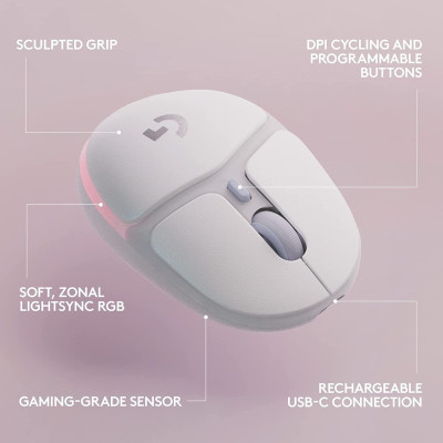 Миша Logitech G705 Lightspeed Wireless Gaming White (910-006367)