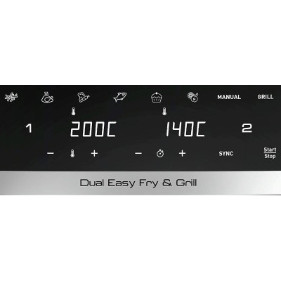 Мультипіч (аерофритюрниця) Tefal Dual Easy Fry & Grill Air Fryer EY905D10