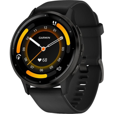 Смарт-годинник Garmin Venu 3 Slate Stainless Steel Bezel with Black Case (010-02784-01/51/41)