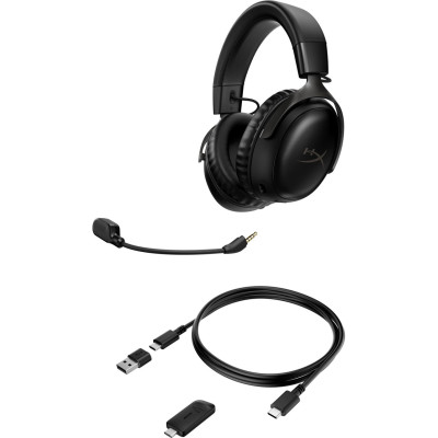 Навушники з мікрофоном HyperX Cloud III Wireless Black (77Z45AA)