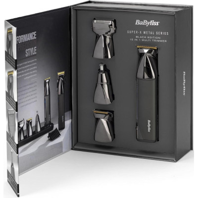 Машинка для стрижки+триммер BaByliss Super-X Metal Black Edition MT991E