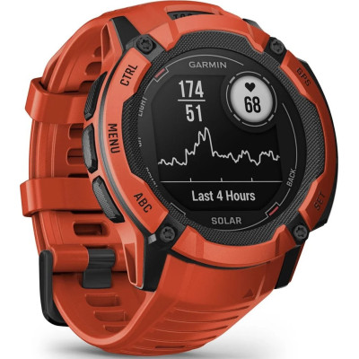 Смарт-годинник Garmin Instinct 2X Solar Flame Red (010-02805-11/01)