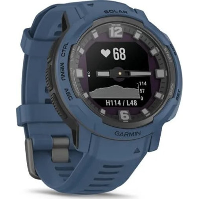 Смарт-годинник Garmin Instinct Crossover Solar Tidal Blue (010-02730-12/02)