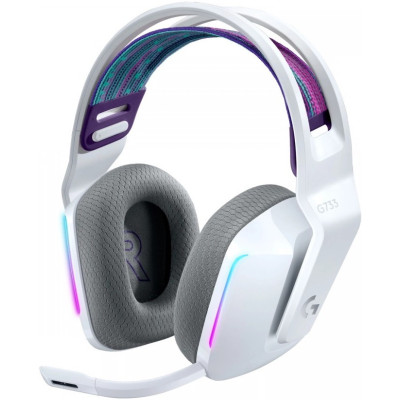 Навушники з мікрофоном Logitech G733 Lightspeed Wireless RGB WHITE (981-000883)