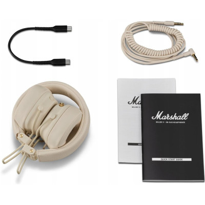 Навушники з мікрофоном Marshall Major V Cream (1006833) Навушники з мікрофоном Marshall Major V Cream (1006833)