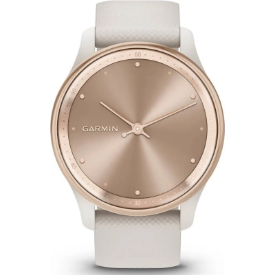 Смарт-годинник Garmin Vivomove Trend Peach Gold S. Steel Bezel w. Ivory Case and S. Band (010-02665-01)