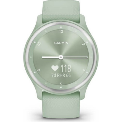 Смарт-годинник Garmin Vivomove Sport Cool Mint Case and S. Band w. Silver Accents (010-02566-03)