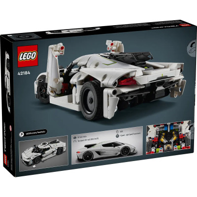 Авто-конструктор LEGO Technic 42184 Гіперкар Koenigsegg Jesko білого кольору