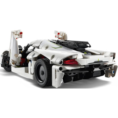 Авто-конструктор LEGO Technic 42184 Гіперкар Koenigsegg Jesko білого кольору