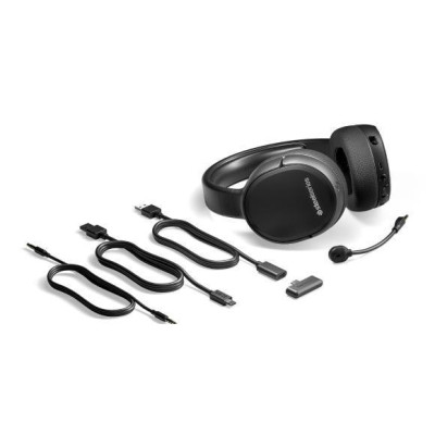 Комп'ютерна гарнітура SteelSeries Arctis 1 Wireless Black (61512)