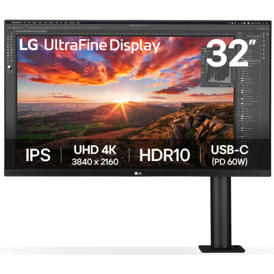 Монітор LG UltraFine Display ergo 32UN880K-B