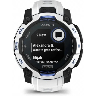 Смарт-годинник Garmin Instinct 3 45mm Solar Whitestone with Whitestone Band (010-02934-03/43)