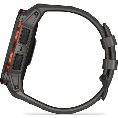 Смарт-годинник Garmin Instinct 3 50mm Solar Black with Charcoal Band (010-02935-00/40)