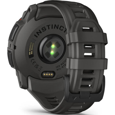 Смарт-годинник Garmin Instinct 3 50mm Solar Black with Charcoal Band (010-02935-00/40)