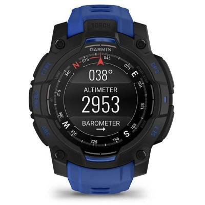 Смарт-годинник Garmin Instinct 3 45mm AMOLED Black with Blue Band (010-02936-03/43) Смарт-годинник Garmin Instinct 3 45mm AMOLED Black with Blue Band (010-02936-03/43)