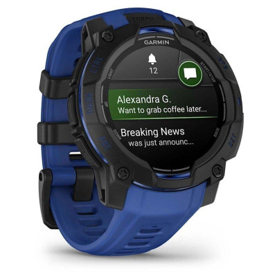 Смарт-годинник Garmin Instinct 3 45mm AMOLED Black with Blue Band (010-02936-03/43) Смарт-годинник Garmin Instinct 3 45mm AMOLED Black with Blue Band (010-02936-03/43)