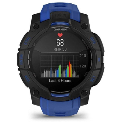 Смарт-годинник Garmin Instinct 3 45mm AMOLED Black with Blue Band (010-02936-03/43) Смарт-годинник Garmin Instinct 3 45mm AMOLED Black with Blue Band (010-02936-03/43)