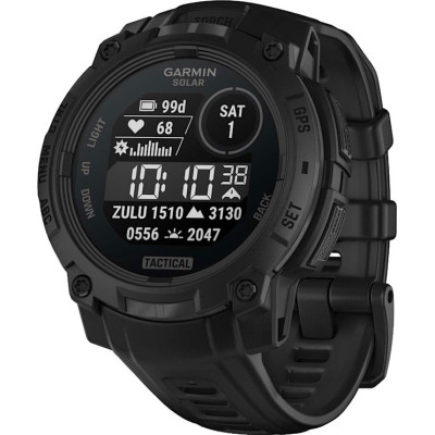 Смарт-годинник Garmin Instinct 3 45mm Solar Tactical Edition Black with Black Band (010-02934-50/90)