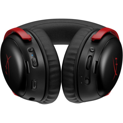 Навушники з мікрофоном HyperX Cloud III S Wireless Black/Red (A59Z0AA)
