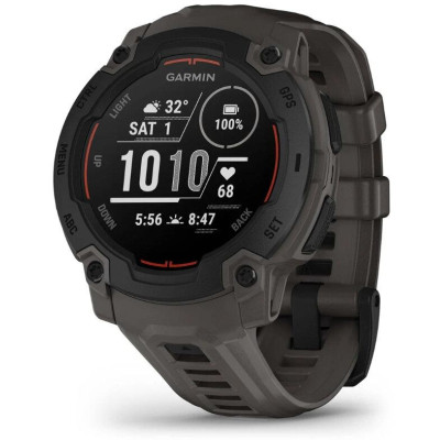Смарт-годинник Garmin Instinct E 45mm Black with Charcoal Band (010-02933-00/13)