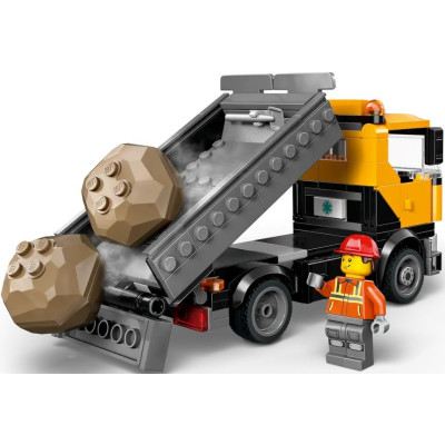 Блоковий конструктор LEGO City Вантажівка  з краном та самоскидом