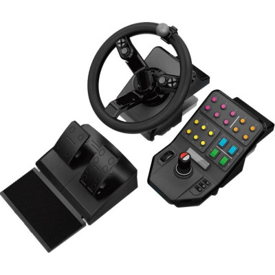 Комплект (кермо, педалі), панель приладів Logitech G Heavy Equipment Bundle Farm Sim Controller (945-000062) Комплект (кермо, педалі), панель приладів Logitech G Heavy Equipment Bundle Farm Sim Controller (945-000062)