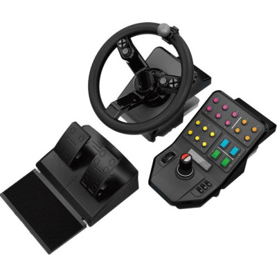 Комплект (кермо, педалі), панель приладів Logitech G Heavy Equipment Bundle Farm Sim Controller (945-000062) Комплект (кермо, педалі), панель приладів Logitech G Heavy Equipment Bundle Farm Sim Controller (945-000062)