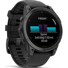Смарт-годинник Garmin Fenix E 47mm AMOLED Slate Gray Steel with Black Silicone Band (010-03025-03/01/13)