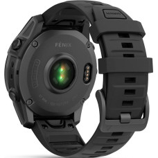 Смарт-годинник Garmin Fenix E 47mm AMOLED Slate Gray Steel with Black Silicone Band (010-03025-03/01/13)