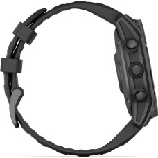 Смарт-годинник Garmin Fenix E 47mm AMOLED Slate Gray Steel with Black Silicone Band (010-03025-03/01/13)