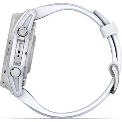 Смарт-годинник Garmin Fenix 8 43mm AMOLED Silver with Whitestone Silicone Band (010-02903-00/06)