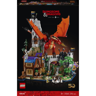 Блоковий конструктор LEGO Ideas Підземелля та дракони: Казка Червоного Дракона (21348)