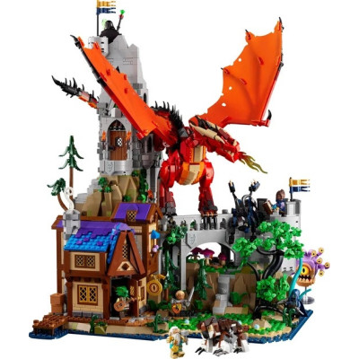 Блоковий конструктор LEGO Ideas Підземелля та дракони: Казка Червоного Дракона (21348)