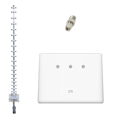 Комплект 4G LTE Wi-Fi роутер ZTE MF293N + Стріла MARKETNET T1727 900/1700-2700 МГц 21 дБ