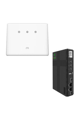 Комплект 4G LTE Wi-Fi роутер ZTE MF293N при блекауті з ДБЖ