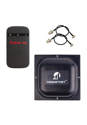 Комплект Домашній (4G LTE Wi-Fi роутер ZTE MF90 + Панельна 4G LTE антена MIMO MARKETNET T800 (900/1700-2700)