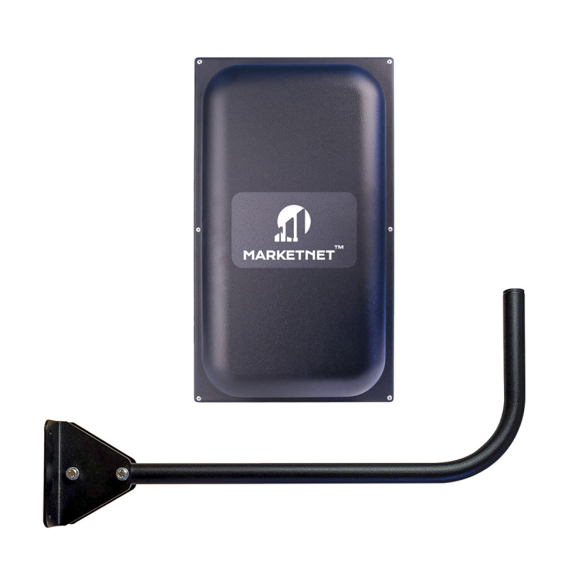 Комплект 4G антена панельна MARKETNET Maxi MIMO потужністю 2 х 22 dBi дії 800/900/1800/2100/2600 МГц + Кронштейн Г-подібний