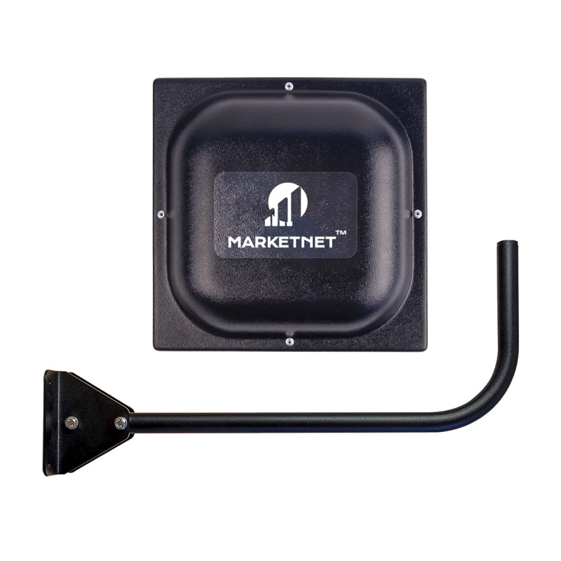 Комплект 4G антена панельна MARKETNET T800 MIMO потужністю 2 х 18 dBi дії 900/1800/2100/2600 МГц + Кронштейн Г-подібний