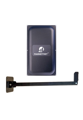 Комплект 4G антена панельна MARKETNET Maxi MIMO потужністю 2 х 22 dBi дії 800/900/1800/2100/2600 МГц + Кронштейн прямий