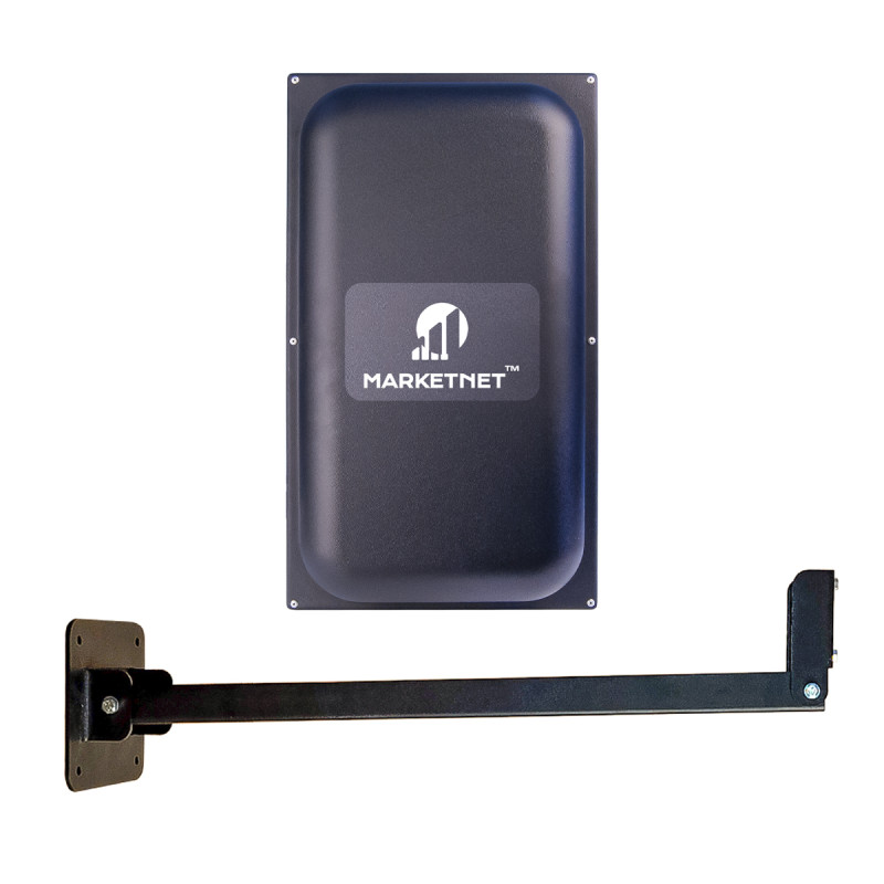 Комплект 4G антена панельна MARKETNET Maxi MIMO потужністю 2 х 22 dBi дії 800/900/1800/2100/2600 МГц + Кронштейн прямий