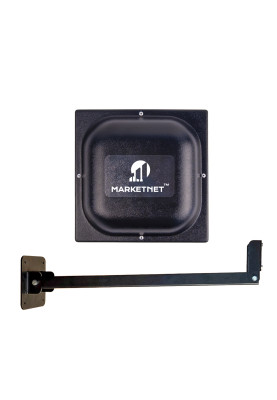 Комплект 4G антена панельна MARKETNET T800 MIMO потужністю 2 х 18 dBi дії 900/1800/2100/2600 МГц + Кронштейн прямий