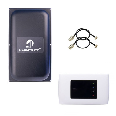 Комплект 4G роутер ZTE MF920U + Панельна 3G/4G антена MARKETNET Maxi MIMO 22 dBi 824-960 МГц/1700-2700 МГц