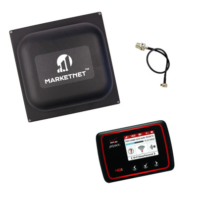 Комплект 4G Wi-Fi роутер Novatel 6620L + Панельна антена MARKETNET Square 19 dBi 824-960/1700-2700 МГц