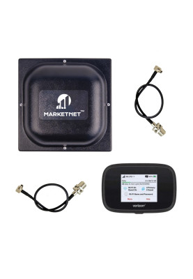 Комплект 4G LTE Wi-Fi роутер Novatel Jetpack MiFi 7730L + Панельна 4G LTE антенна MIMO MARKETNET T800 18 дБ