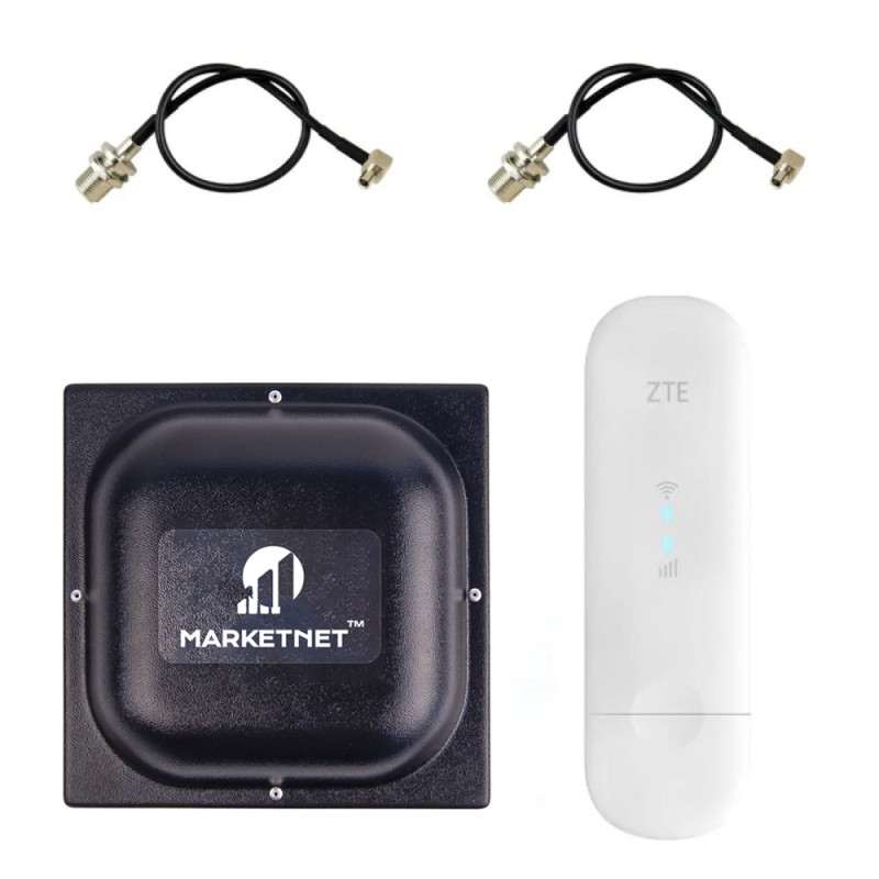Комплект 4G LTE Wi-Fi роутер ZTE MF79U + антена MIMO MARKETNET T800